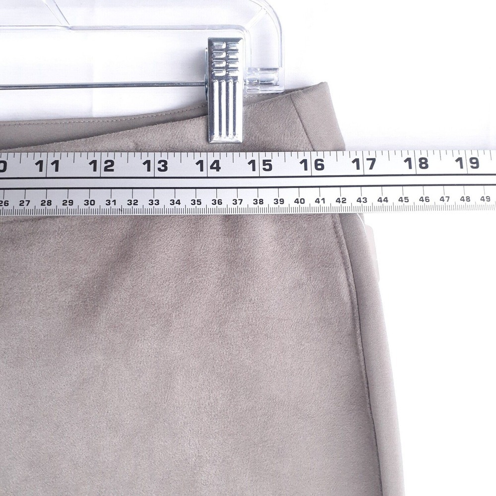 Chicos‎ Womens Beige Taupe Suede Front Ponte Leggings Pants Size12 - Picture 7 of 10